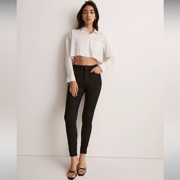 WOMEN’S MADEWELL 10” HIGH-RISE SKINNY JEANS SIZE 27 - Picture 2 of 9